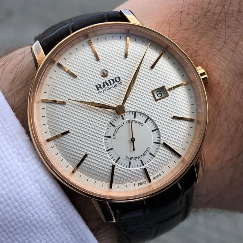 Rado Coupole Chronometer Automatic White Dial Men's Watch- R22881025